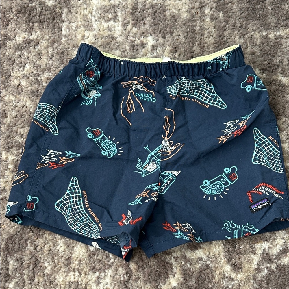 Patagonia Kids’ Baggies Shorts with Ocean Recycle ♻️ Print